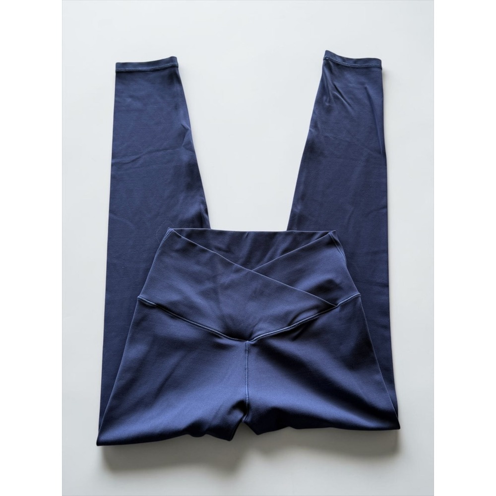 Aerie OFFLINE Real Me Crossover 7/8 Leggings Navy Blue High Rise Womens Medium